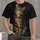 Relaxed Tabby Cat Night Scene for Cozy Lounge Evenings and Casual Weekend Style All-over Print Unisex T-shirt - 1
