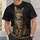 Relaxed Tabby Cat Night Scene for Cozy Lounge Evenings and Casual Weekend Style All-over Print Unisex T-shirt - 6