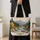 Mountain River Forest Scene for Cabin Getaways and Autumn Nature Lovers Quilted Tote Bag - 4