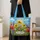 Colorful Wildflower Meadow With Bees for Spring Cottage Living and Garden Lovers Quilted Tote Bag - 4
