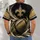 Black Gold Football And Fleur-De-Lis Fan Style For Game Day And City Pride All-over Print Unisex T-shirt - 4