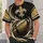 Black Gold Football And Fleur-De-Lis Fan Style For Game Day And City Pride All-over Print Unisex T-shirt - 6