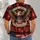Bald Eagle and Flag Tribute for Independence Day Celebrations and Summer Gatherings All-over Print Unisex T-shirt - 4