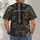 Stone Cross and Thorn Chain Faith Theme for Outdoor Wear and Everyday Inspiration All-over Print Unisex T-shirt - 4