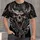 Dragon Skull With Crimson Eyes For Dark Fantasy Streetwear And Nighttime Outings All-over Print Unisex T-shirt - 1
