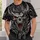 Dragon Skull With Crimson Eyes For Dark Fantasy Streetwear And Nighttime Outings All-over Print Unisex T-shirt - 6