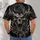 Dragon Skull With Crimson Eyes For Dark Fantasy Streetwear And Nighttime Outings All-over Print Unisex T-shirt - 4