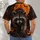 Halloween Raccoon Beneath Full Moon and Castle with Pumpkins for Spooky Night Out All-over Print Unisex T-shirt - 4