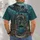 Skeleton Manta and Sunken Bell for Deep Sea Diving Fans and Coastal Getaways All-over Print Unisex T-shirt - 4