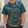 Skeleton Manta and Sunken Bell for Deep Sea Diving Fans and Coastal Getaways All-over Print Unisex T-shirt - 6