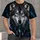 Cosmic Wolf With Moon And Stars For Night-Sky Lovers And Everyday Casual Style Wear All-over Print Unisex T-shirt - 1