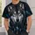 Cosmic Wolf With Moon And Stars For Night-Sky Lovers And Everyday Casual Style Wear All-over Print Unisex T-shirt - 6