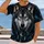 Cosmic Wolf With Moon And Stars For Night-Sky Lovers And Everyday Casual Style Wear All-over Print Unisex T-shirt - 2