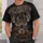 Clashing Bucks And Roaring Stag Wilderness Scene For Outdoor Nature Lovers Year Round All-over Print Unisex T-shirt - 6