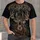 Clashing Bucks And Roaring Stag Wilderness Scene For Outdoor Nature Lovers Year Round All-over Print Unisex T-shirt - 1