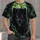 Glowing Green Moon Wolf in Haunted Forest for Halloween Cosplay and Gothic Nightlife All-over Print Unisex T-shirt - 1