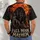 Fiery Full Moon Werewolf Scene for Halloween Nights and Dark Fantasy Fans All-over Print Unisex T-shirt - 4