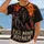 Fiery Full Moon Werewolf Scene for Halloween Nights and Dark Fantasy Fans All-over Print Unisex T-shirt - 2