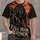 Fiery Full Moon Werewolf Scene for Halloween Nights and Dark Fantasy Fans All-over Print Unisex T-shirt - 1