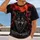 Fierce Wolf Beneath a Blood Moon for Gothic Halloween Night Enthusiasts All-over Print Unisex T-shirt - 2