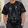 Black Tiger Face With Vivid Blue Eyes for Outdoor Adventure and Everyday Casual Wear All-over Print Unisex T-shirt - 6