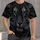 Black Tiger Face With Vivid Blue Eyes for Outdoor Adventure and Everyday Casual Wear All-over Print Unisex T-shirt - 1