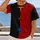 Split Black And Crimson Star Motif For Bold Everyday Outdoor Wear And Casual Style All-over Print Unisex T-shirt - 2