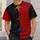 Split Black And Crimson Star Motif For Bold Everyday Outdoor Wear And Casual Style All-over Print Unisex T-shirt - 6