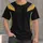 Retro Black And Gold Star Accents For Game Day And Everyday Casual Wear All-over Print Unisex T-shirt - 1