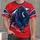 Charging Buffalo Red Navy Athletic Style for Game Day and Outdoor Sports Fans All-over Print Unisex T-shirt - 1