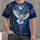 Stained Glass Cross and White Dove for Church Worship, Easter and Daily Faith All-over Print Unisex T-shirt - 1