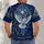 Stained Glass Cross and White Dove for Church Worship, Easter and Daily Faith All-over Print Unisex T-shirt - 4