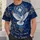 Stained Glass Cross and White Dove for Church Worship, Easter and Daily Faith All-over Print Unisex T-shirt - 6