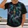 Three-Color Flowing Stars for Nightlife and Casual Streetwear, Men's Everyday Style All-over Print Unisex T-shirt - 2