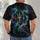 Three-Color Flowing Stars for Nightlife and Casual Streetwear, Men's Everyday Style All-over Print Unisex T-shirt - 4
