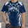 Navy Football Lightning and Star Motifs for Game Day and Everyday Fan Style All-over Print Unisex T-shirt - 1