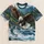 Leaping River Fish Evergreen Forest Mountain River Valley Bald Eagle Grabbing Fish Over River All-over Print Unisex T-shirt - 5