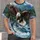 Leaping River Fish Evergreen Forest Mountain River Valley Bald Eagle Grabbing Fish Over River All-over Print Unisex T-shirt - 1