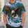 Leaping River Fish Evergreen Forest Mountain River Valley Bald Eagle Grabbing Fish Over River All-over Print Unisex T-shirt - 6