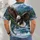 Leaping River Fish Evergreen Forest Mountain River Valley Bald Eagle Grabbing Fish Over River All-over Print Unisex T-shirt - 4