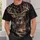 American Flag Deer And Bowhunter Wilderness Scene For Patriotic Outdoor Adventures All-over Print Unisex T-shirt - 6