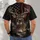 American Flag Deer And Bowhunter Wilderness Scene For Patriotic Outdoor Adventures All-over Print Unisex T-shirt - 4
