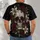Gothic Rose Skull for Alternative Nights, Halloween Gatherings, and Dark Romance All-over Print Unisex T-shirt - 4