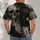 Stitched Skull and Torn Patchwork for Halloween Nightmares and Gothic Autumn Style All-over Print Unisex T-shirt - 4