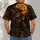 Glowing Pumpkin Head Scarecrow for Halloween Night and Autumn Harvest Fans All-over Print Unisex T-shirt - 4