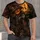 Glowing Pumpkin Head Scarecrow for Halloween Night and Autumn Harvest Fans All-over Print Unisex T-shirt - 1