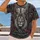Lion Cross Faith Artwork for Christian Encouragement and Religious Devotion All-over Print Unisex T-shirt - 2