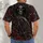 Gothic Reaper Skull and Crimson Roses for Dark Alternative Style Enthusiasts All-over Print Unisex T-shirt - 4
