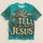 Turquoise Faith Cross and Leopard Accents for Everyday Worship and Casual Western Style All-over Print Unisex T-shirt - 5