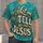 Turquoise Faith Cross and Leopard Accents for Everyday Worship and Casual Western Style All-over Print Unisex T-shirt - 1